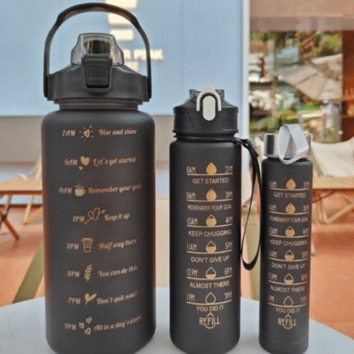 3 Set Motivational Water Bottle