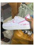 Image of a White and Pink Air Force 1